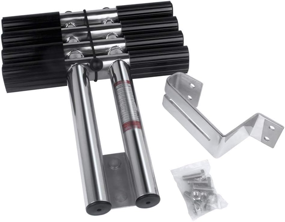 Stainless Steel 4 Step Telescopic Boat Ladder Y239