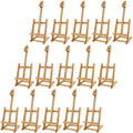 12 Pack Mini Wooden H-Frame Tabletop Easel C696
