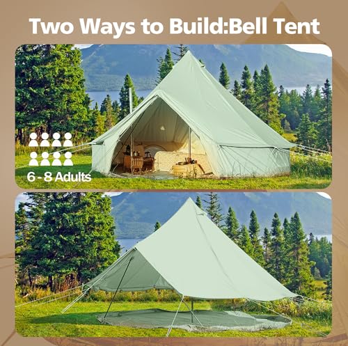 Cotton Canvas Waterproof Large Tent S7965