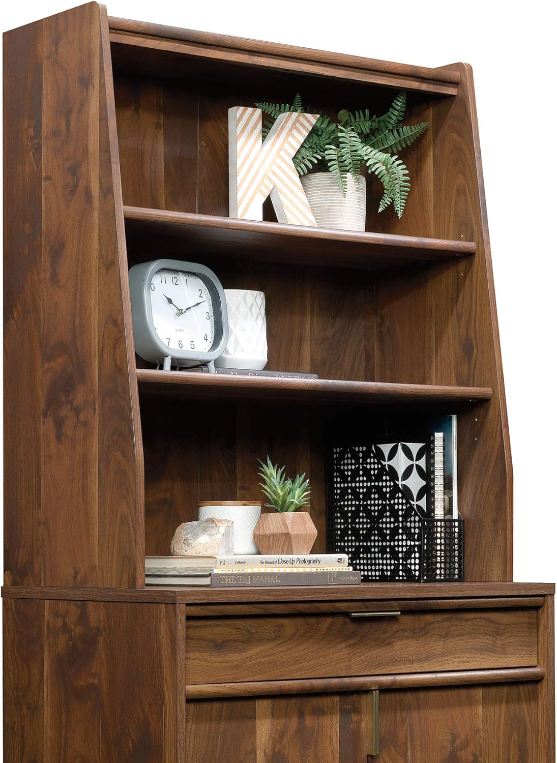 Grand Walnut Library Hutch E817