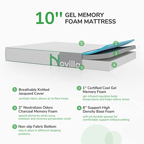 King Size 12 Inch Gel Memory Foam Mattress B8995