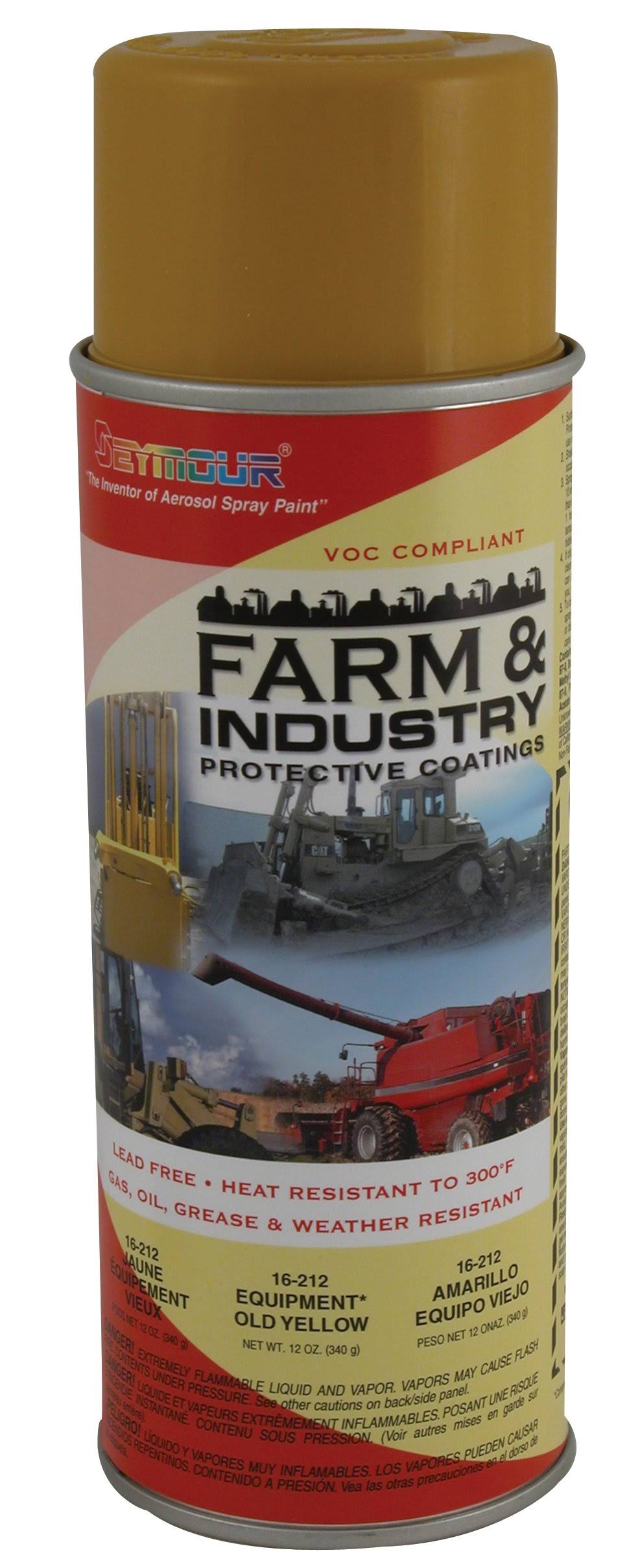 16 oz High Solids Enamel Paint, Equipment Yellow - Pack of 6 I430