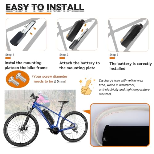 36V 48V 52V Ebike Battery Pack with 3A Fast Charger B921383