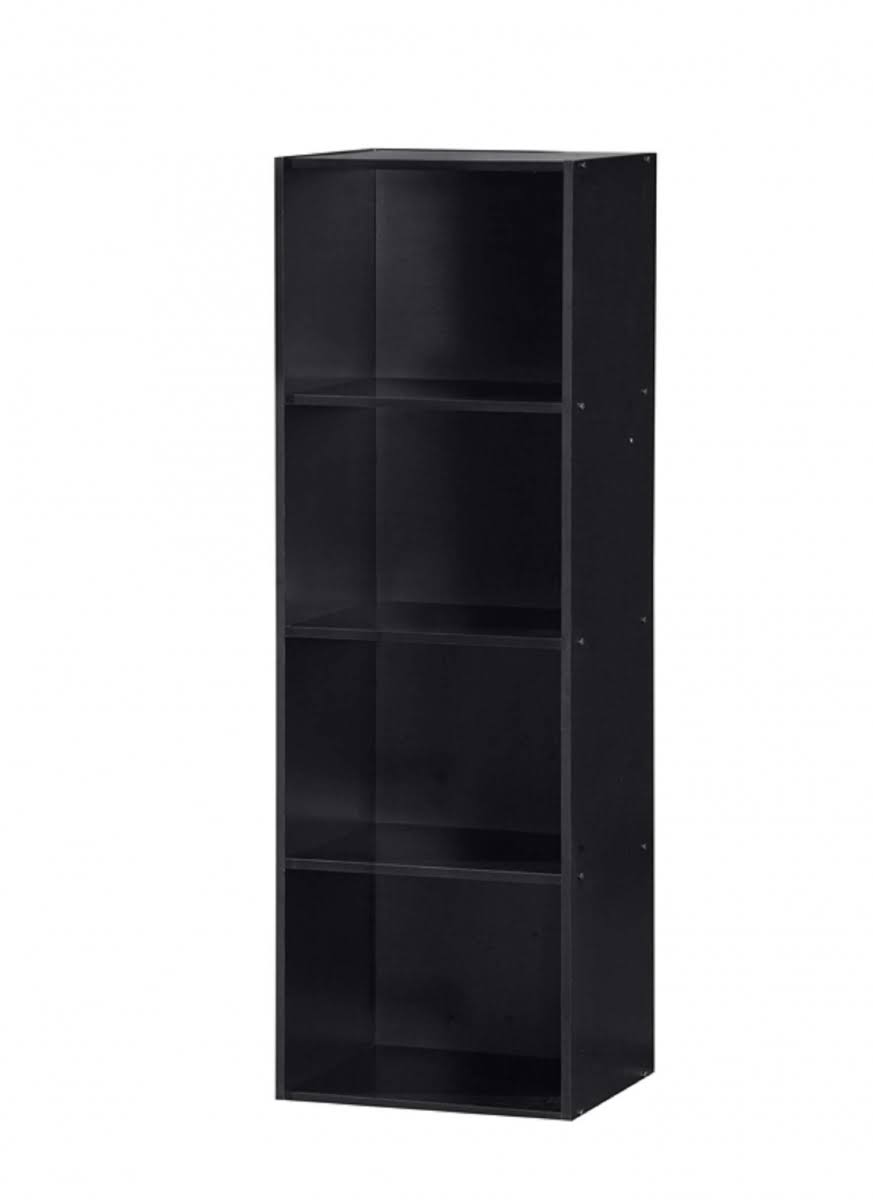 Black 4-Shelf Bookcase Q100675