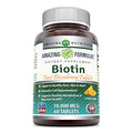 Biotin 10000 mcg Tablets Strawberry Flavor 120 Count B786