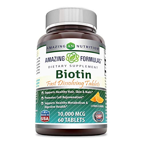 Biotin 10000 mcg Tablets Strawberry Flavor 120 Count B786