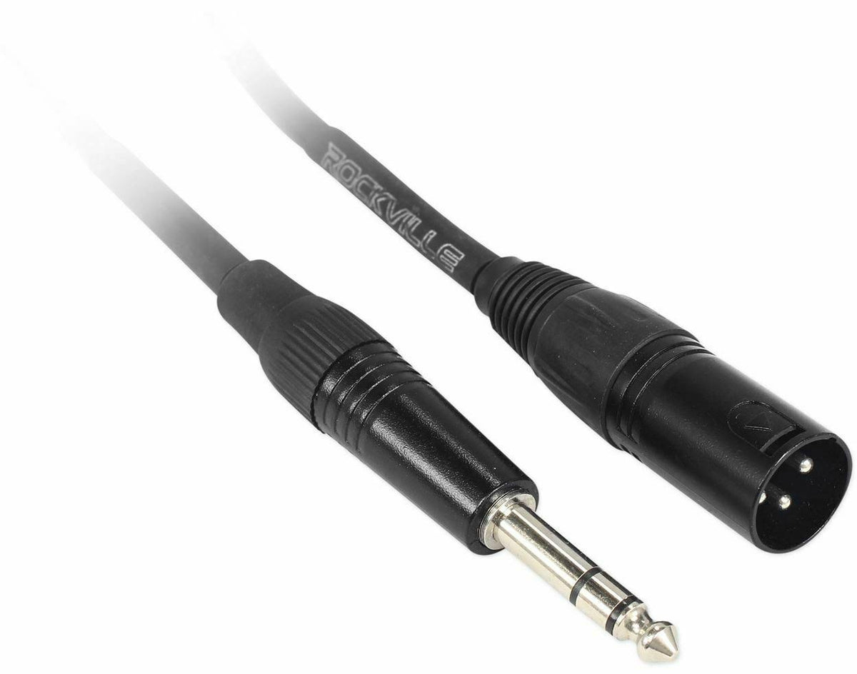 Black XLR to 1/4 TRS Balanced Cables I8679