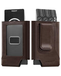 Slim Leather RFID Blocking Wallet with Money Clip B4617