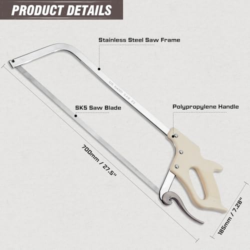 22-inch Hand Saw for Meat Bone Cutting with SK5 Blade G4268