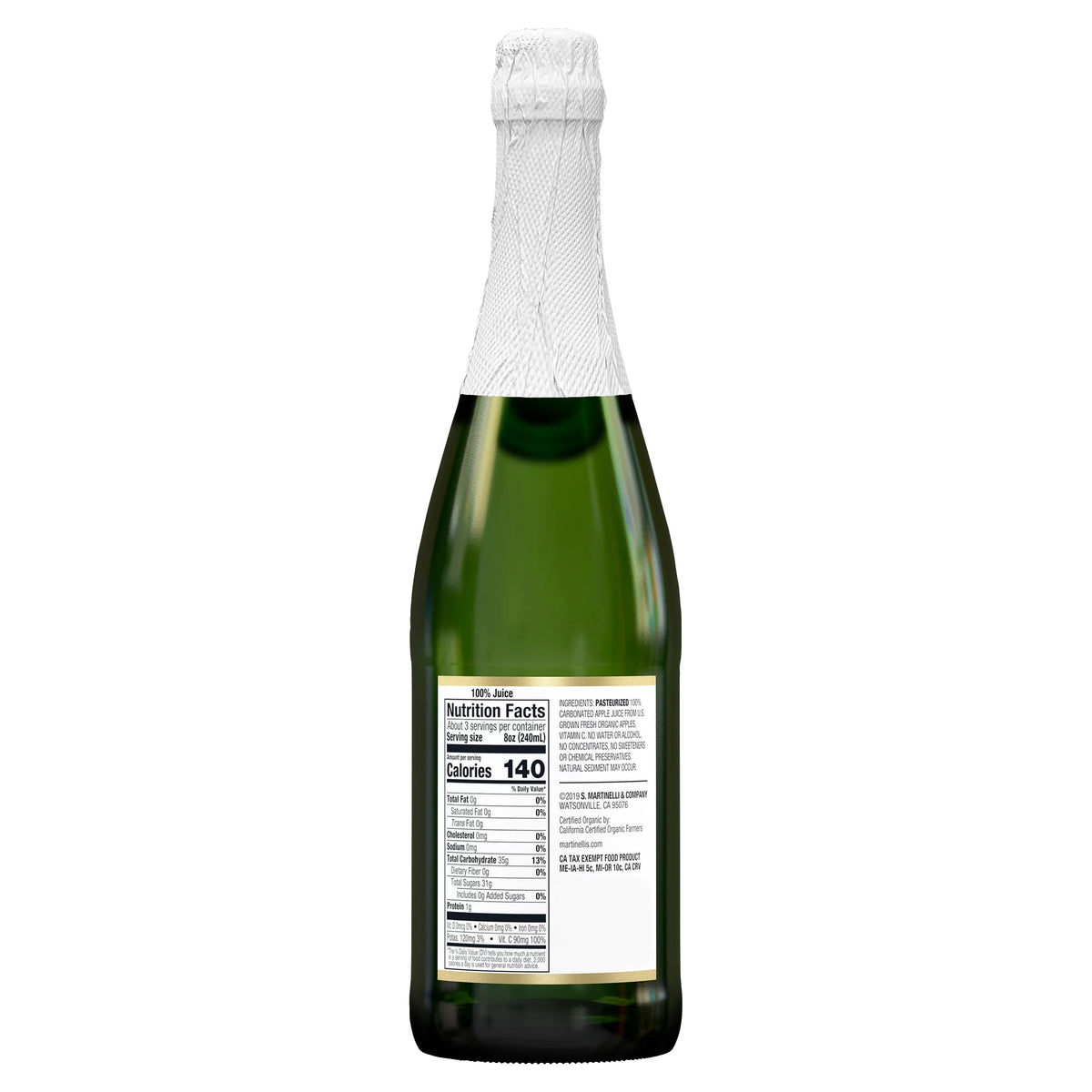 Organic Sparkling Cider, 25.4 fl oz H8307