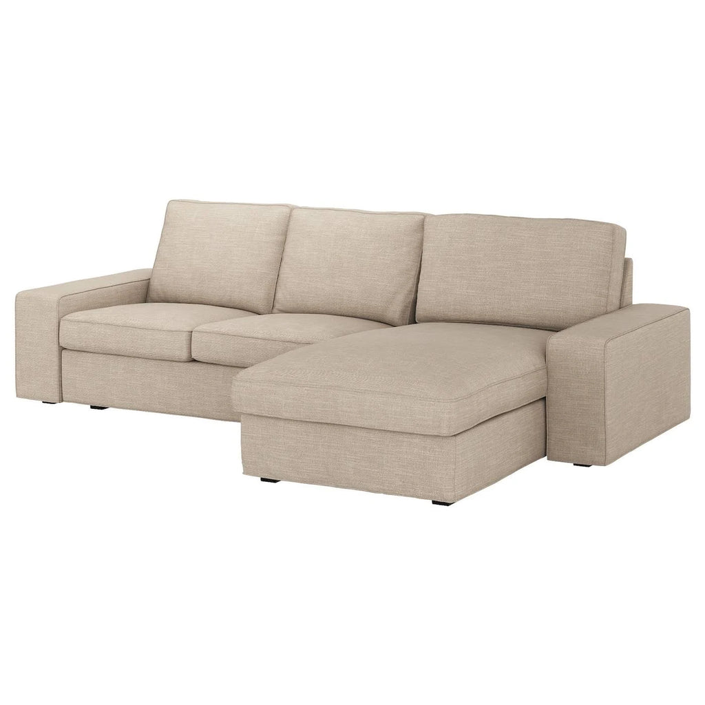 Beige Sofa with Chaise D21784