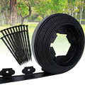 Brown 20Ft Plastic Garden Edging with Ground Stakes D251