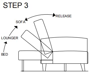 Blue Corduroy Convertible Futon Sofa Bed with Wooden Legs M1435