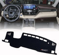 Black Center Console Cover Dash Mat Sunshield Carpet Compatible with Toyota Highlander 2021 2022 Y934121