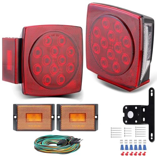 12V LED Trailer Light Kit with 25ft Trailer Wire Z389
