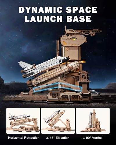 3D Wooden Space Shuttle Puzzle with Lighting Y412