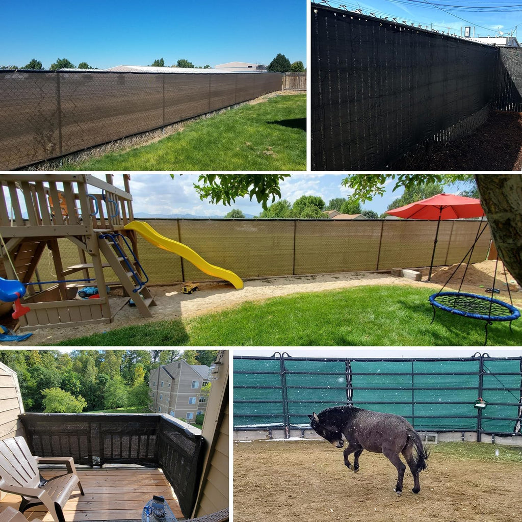 Green Commercial Grade Mesh Privacy Screen Q3505