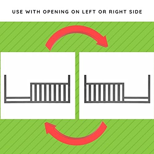 Gray Toddler Bed Safety Guard Rail Conversion Kit O131955