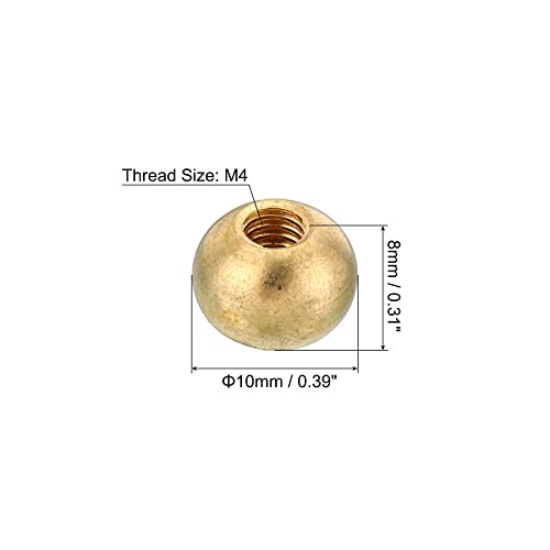 5 Pack M6x1 Brass Thread Cap Nuts Q8919