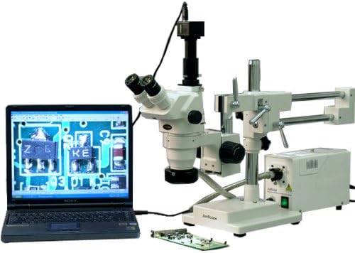 Digital Trinocular Stereo Zoom Microscope with 3MP Camera M9990