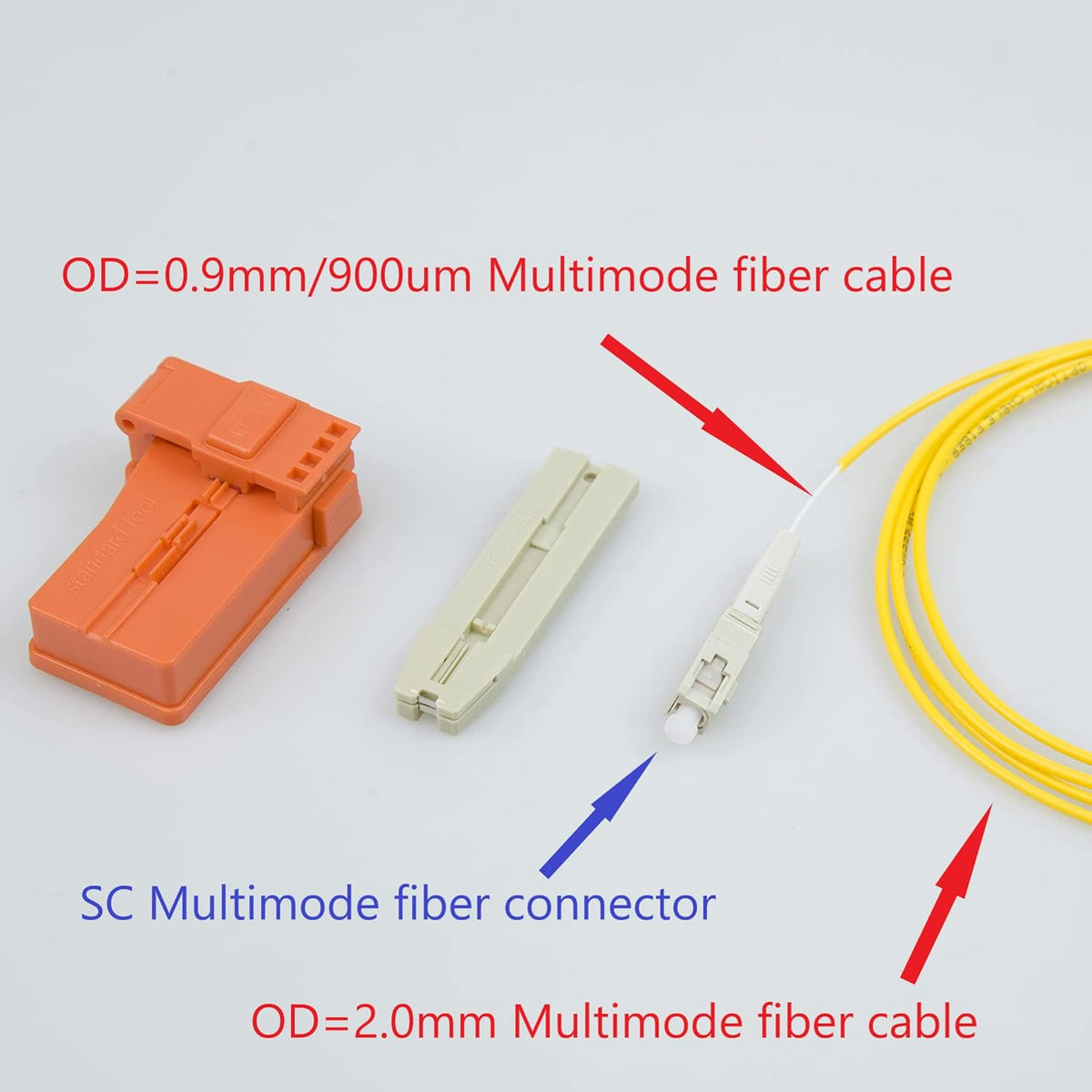 SC APC Fiber Optic Quick Connector 100pcs T206329