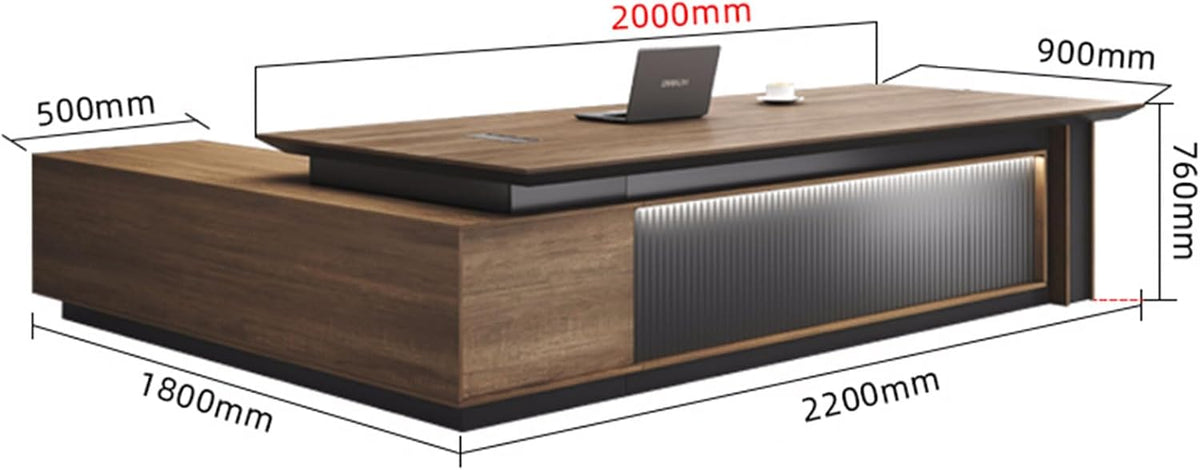 Height Adjustable L Shaped Desk with Drawer File Cabinet M1274