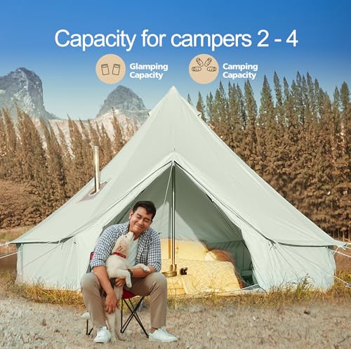 Cotton Canvas Waterproof Large Tent S7965