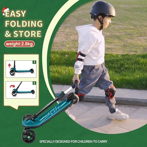 Kick Scooter for Kids 3-Wheel Folding with LED Light Wheels C18772