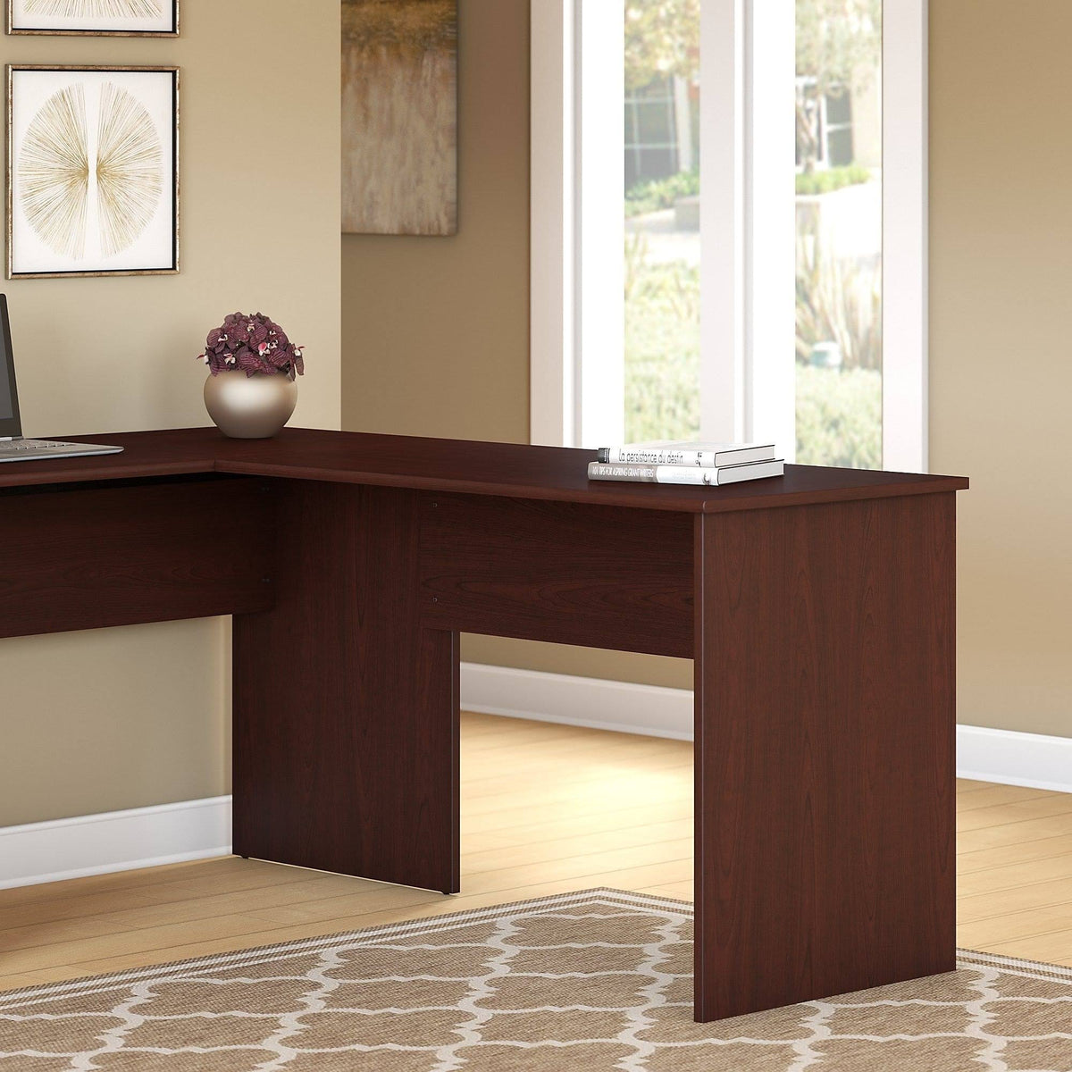 42W Shell Desk Return in Harvest Cherry W442