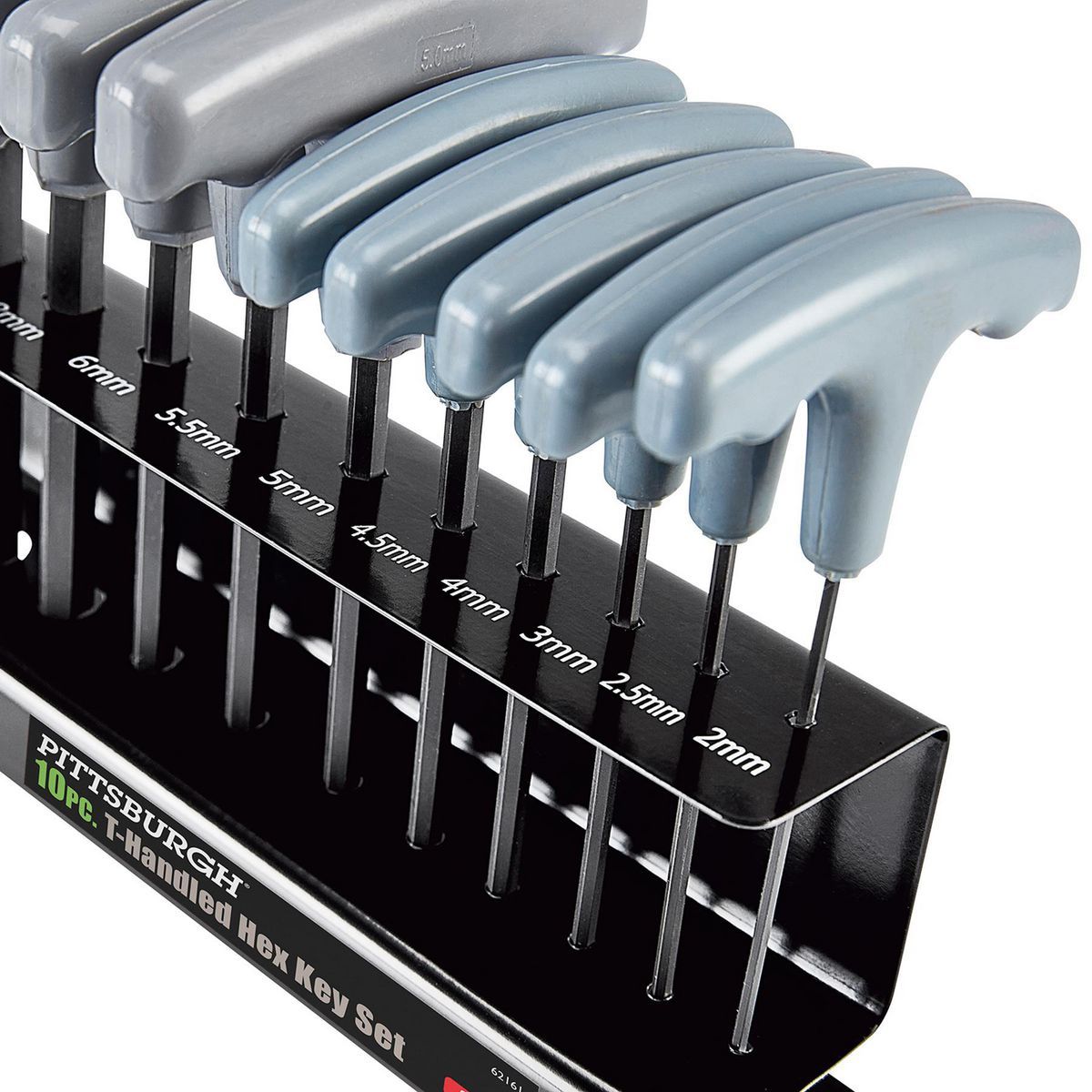 Metric T-Handle Hex Key Set, 10 Piece S325455
