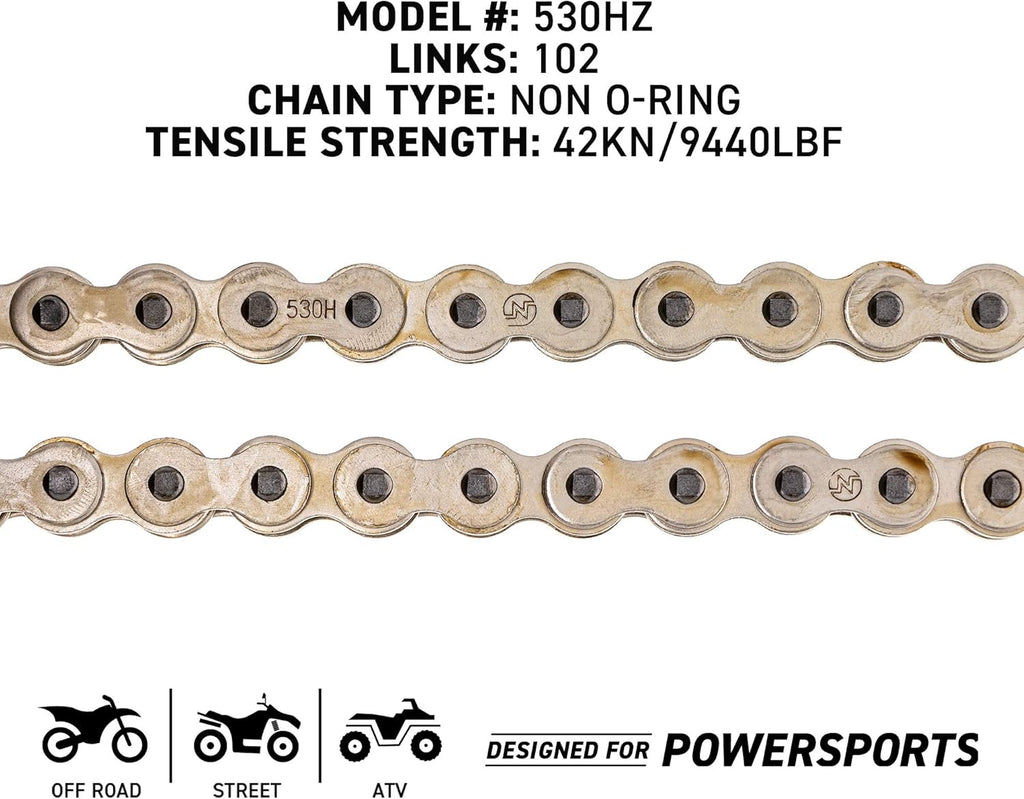 530HZ Standard Drive Sprocket Chain Combo 102 Links G4767