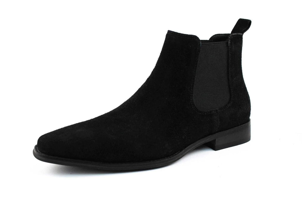 Black Suede Chelsea Ankle Boots I230393