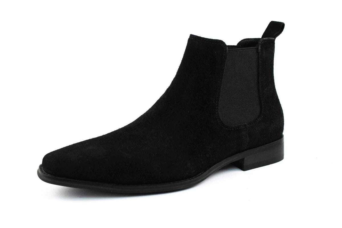 Black Suede Chelsea Ankle Boots I230393