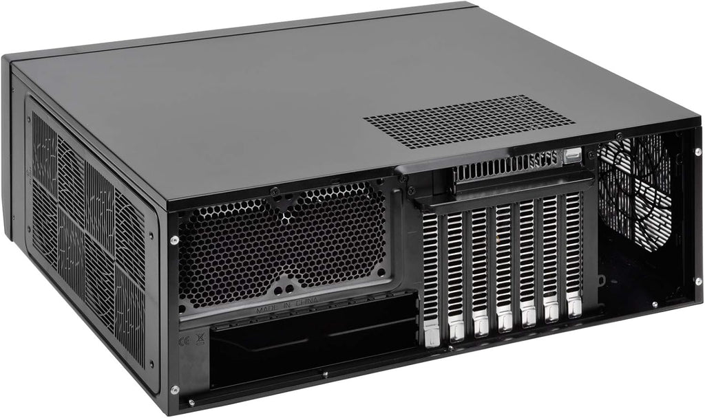 SilverStone Technology GD09B Home Theater Computer Case with Faux Aluminum Design for ATX/Micro-ATX Motherboards W2851