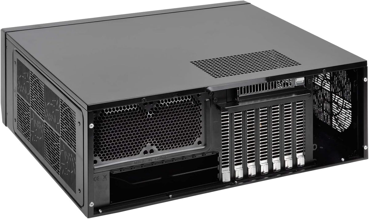 SilverStone Technology GD09B Home Theater Computer Case with Faux Aluminum Design for ATX/Micro-ATX Motherboards W2851
