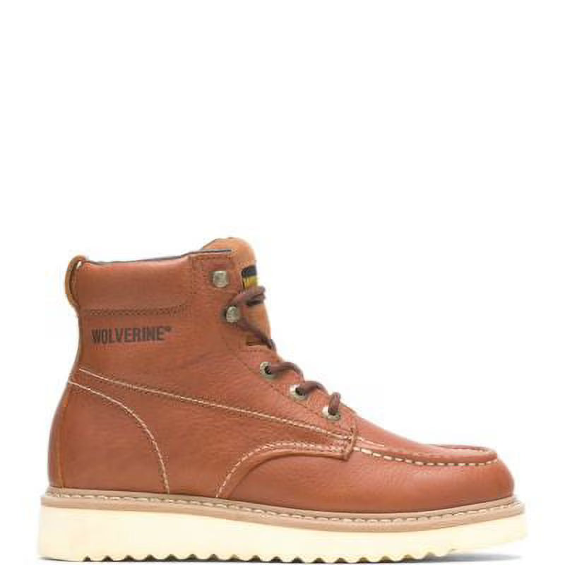 Tan 6" Moc-Toe Steel-Toe Work Boot B459904