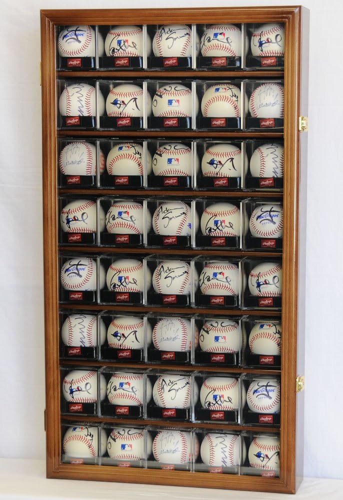 Black Acrylic Baseball Display Case with UV Protection R8333