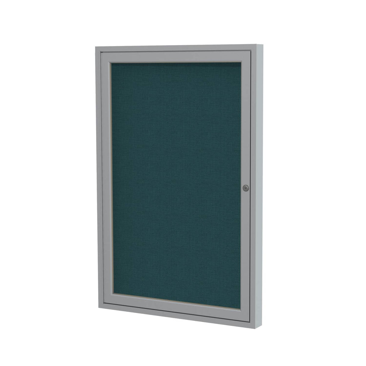 Blue Fabric Bulletin Board with Aluminum Frame E69721