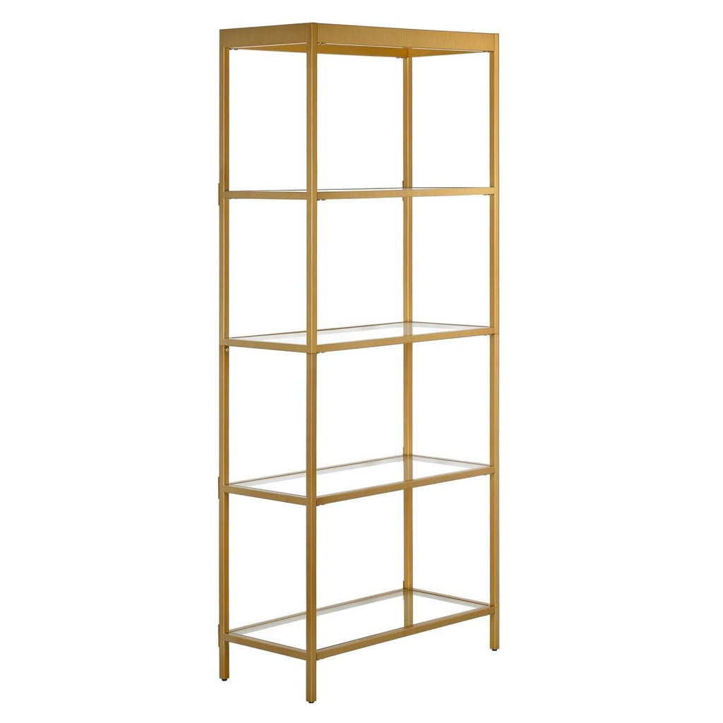 Brass Finish Bookcase G9137