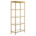 Brass Finish Bookcase G9137