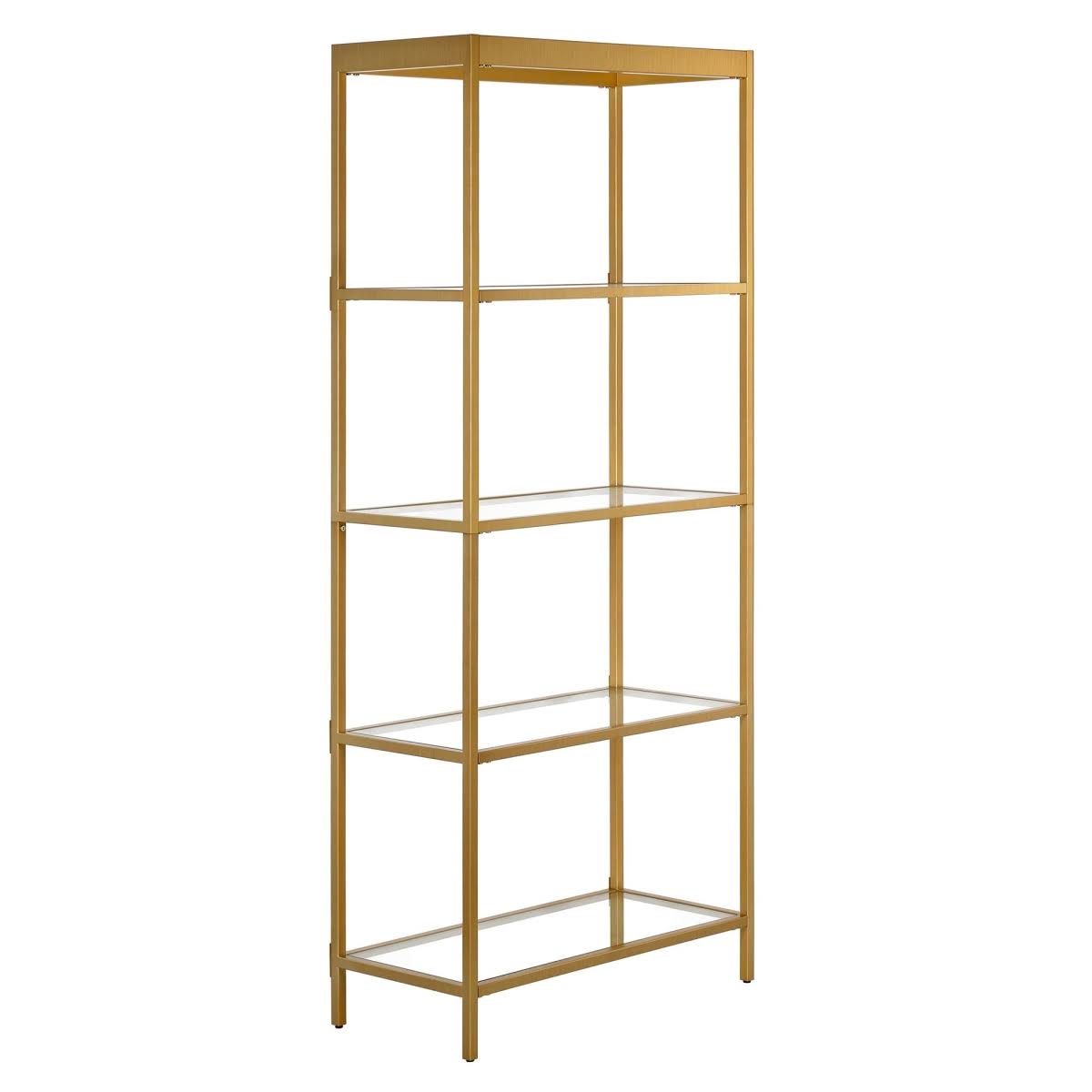 Brass Finish Bookcase G9137