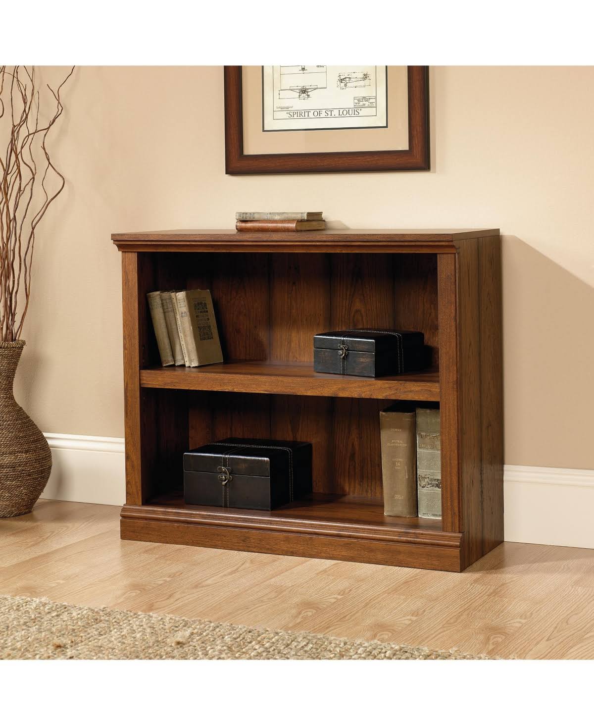 Washington Cherry 2 Shelf Bookcase K1591