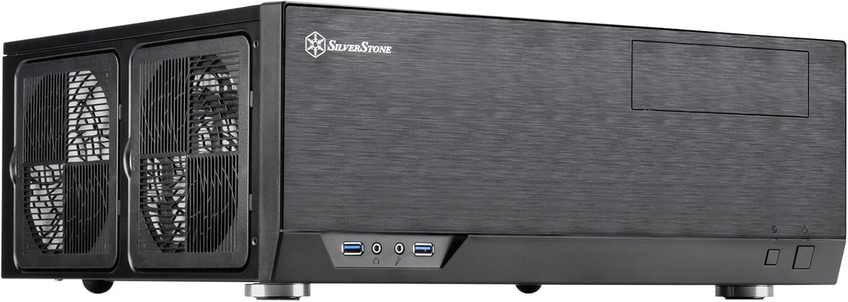 SilverStone Technology GD09B Home Theater Computer Case with Faux Aluminum Design for ATX/Micro-ATX Motherboards W2851