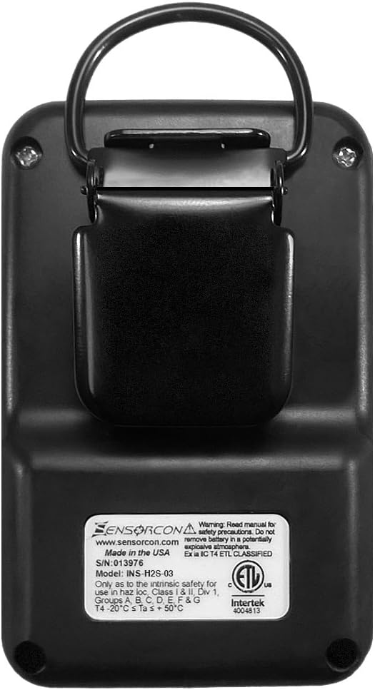 Hydrogen Sulfide Detector, Measures H2S 0-400 ppm, Waterproof J346