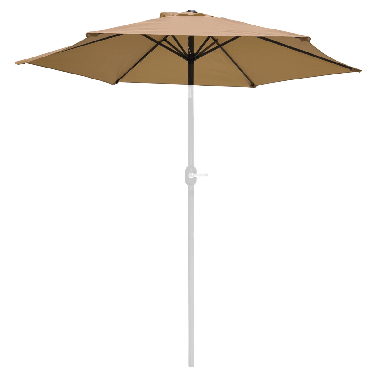 9' Patio Umbrella Replacement Canopy 6 Rib Tan Z249