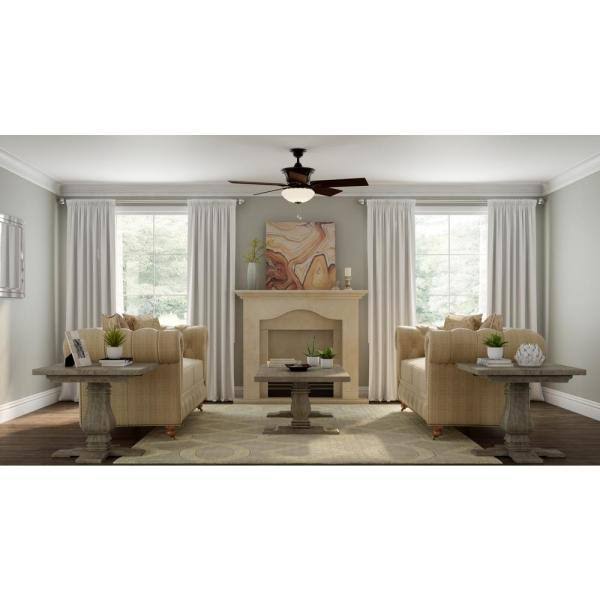 Oil Rubbed Bronze Ceiling Fan with Light Kit G549