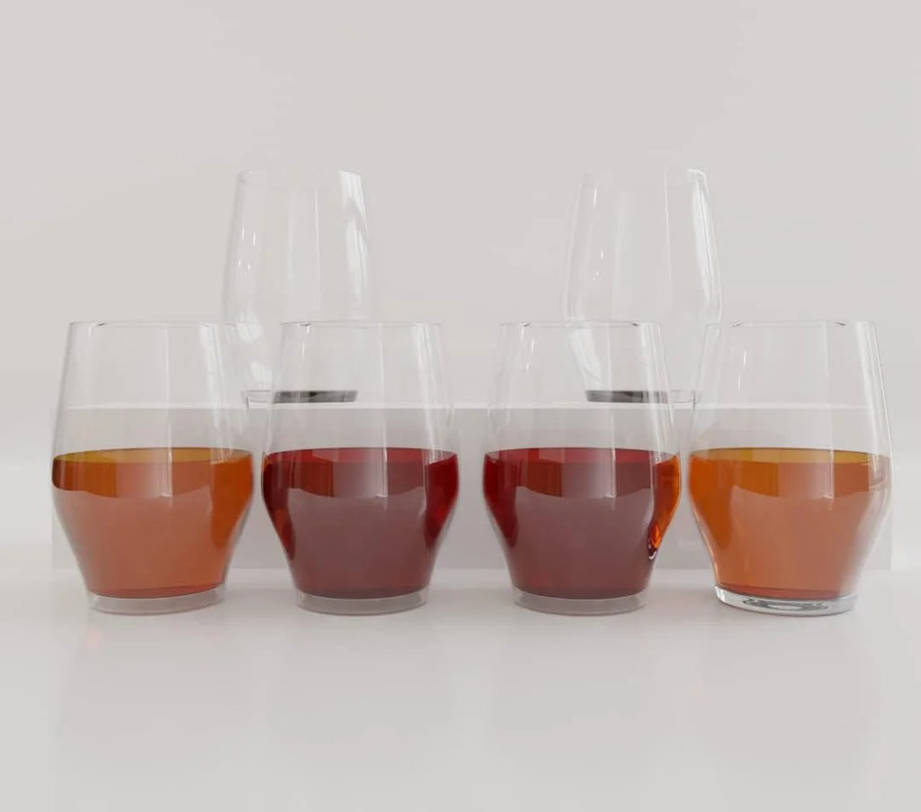 Stemless Crystal Wine Glass Set of 6 Q443