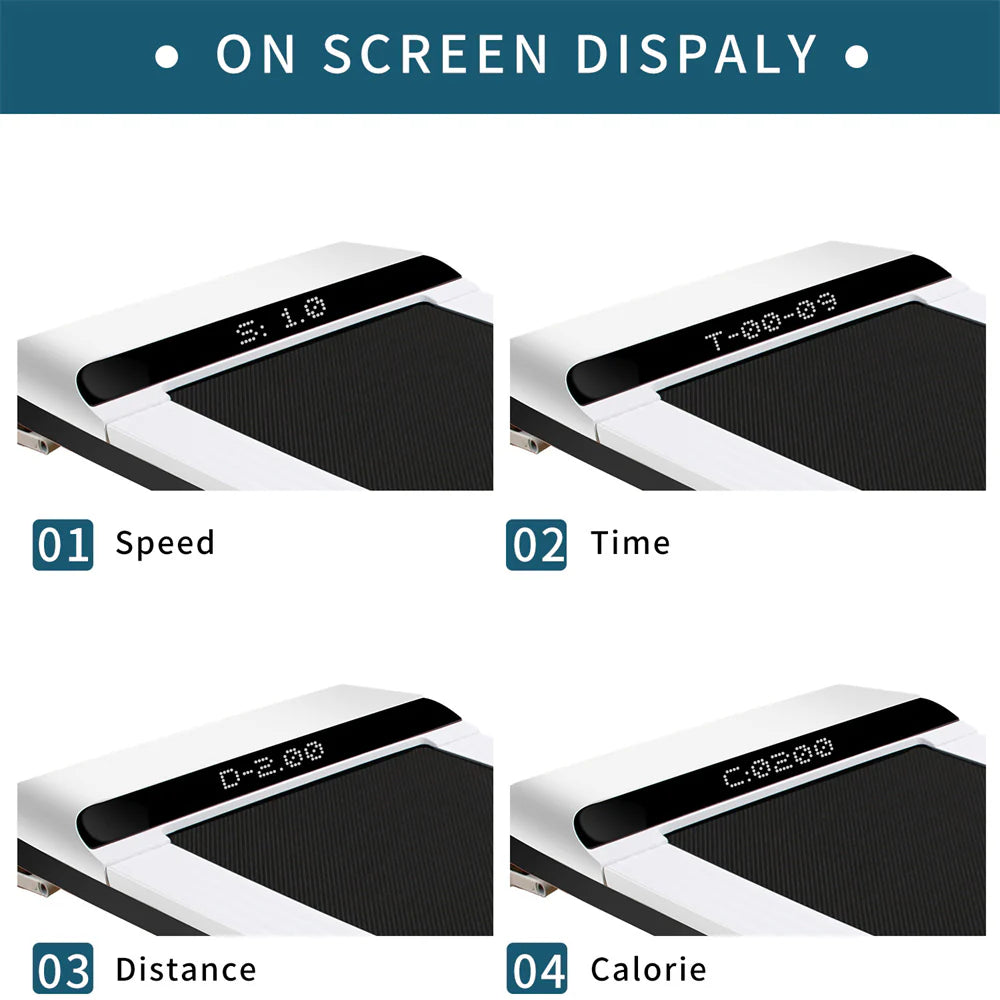 Portable 1.5HP Under Desk Walking Pad with LED Display U8604