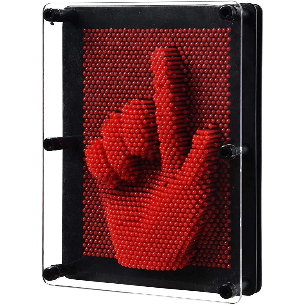 Red 3D Pin Art Board Toy L112