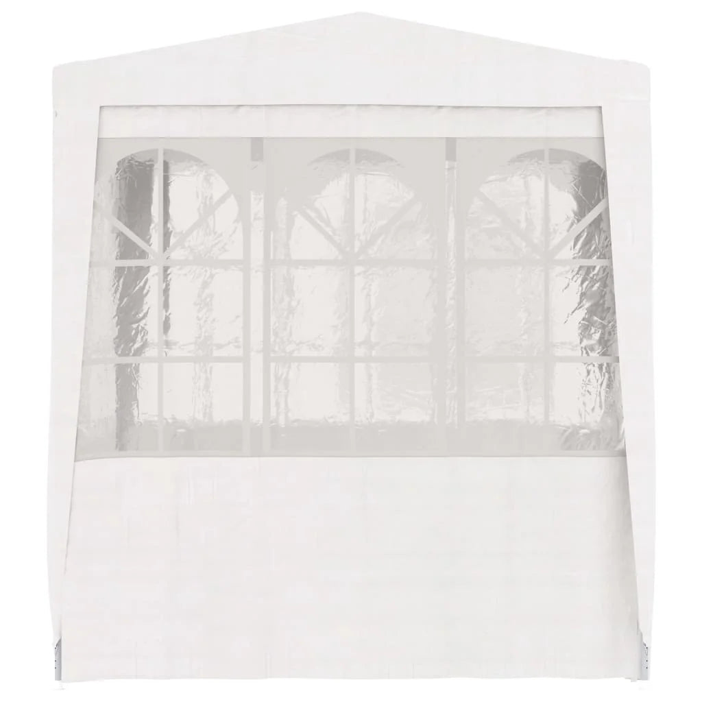 White Party Tent with Side Walls 6.6'x6.6' E4409